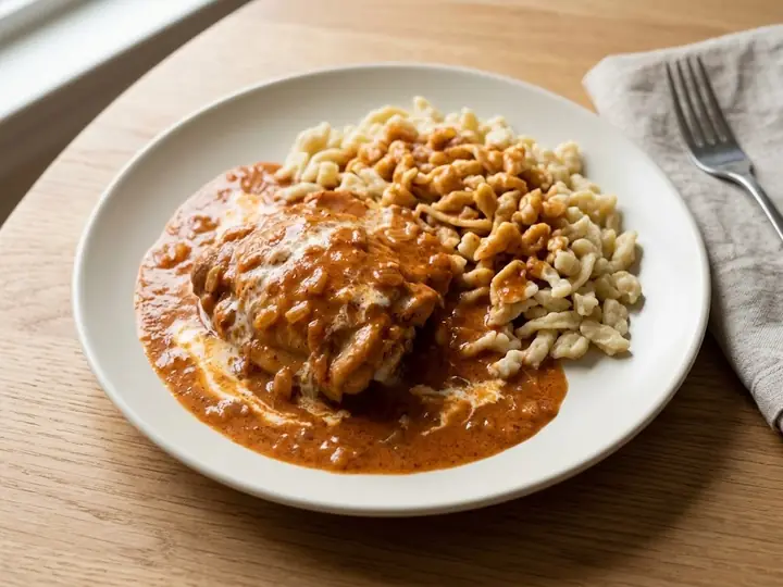 Hungarian-Style Chicken Paprikash