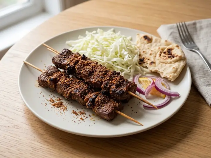 West African-Style Spiced Beef Skewers