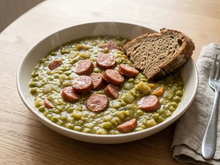 Dutch-Style Pea Soup with Sausage