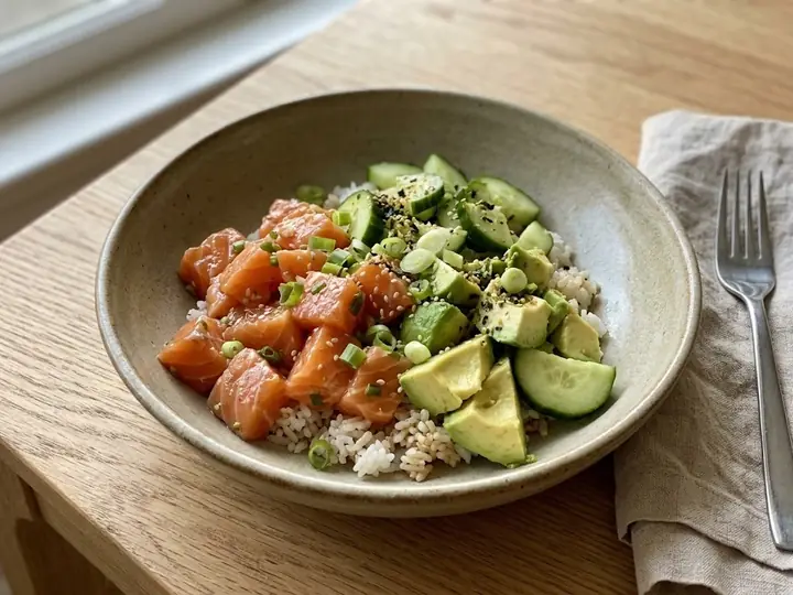 Hawaiian-Style Salmon Poke Bowl
