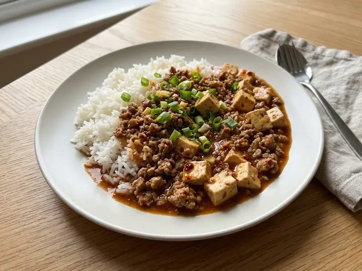 Mapo Tofu-Inspired Spiced Pork & Tofu