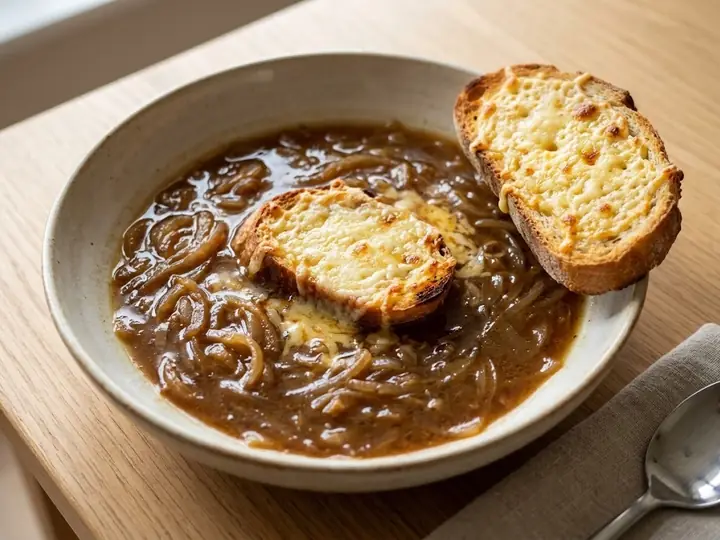 French Onion Soup with Cheese Toast