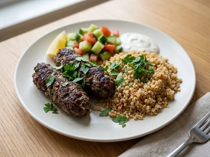 Lebanese-Style Beef Kofta with Bulgur