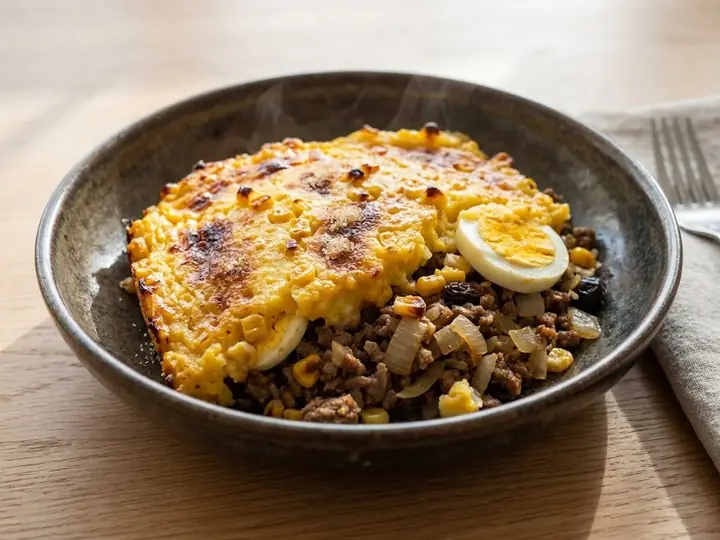 Chilean-Style Beef & Corn Bowl (Pastel-Inspired)
