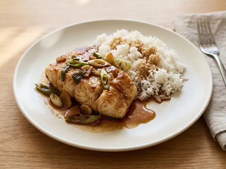 Shandong-Style Braised Fish in Brown Sauce