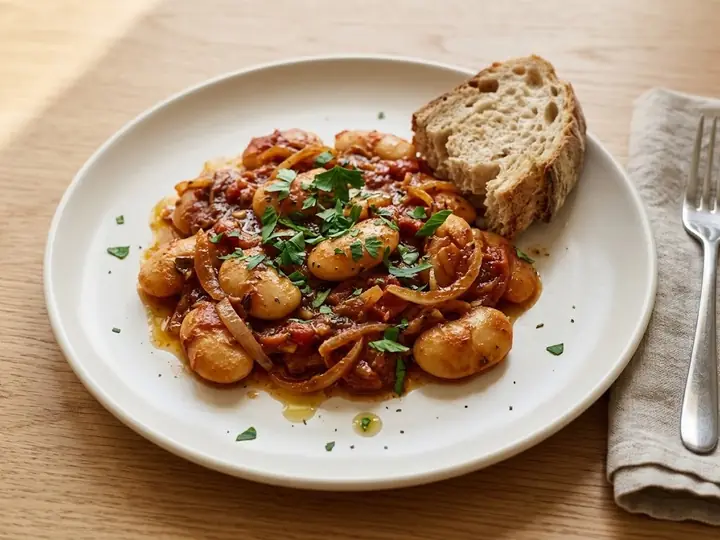 Greek Gigantes-Style Butter Beans in Tomato Sauce