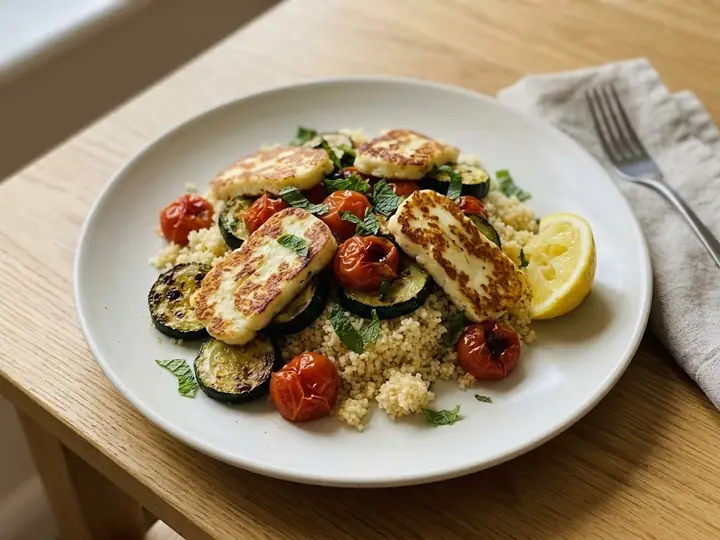 Halloumi & Roasted Veg Couscous