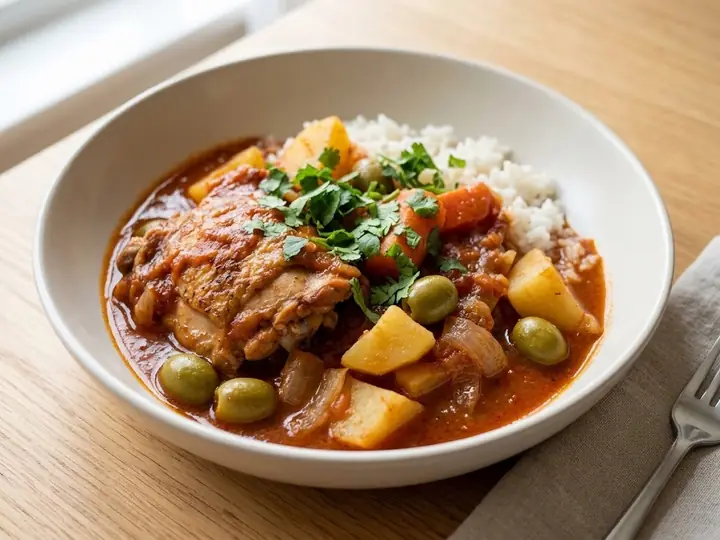 Puerto Rican-Style Pollo Guisado Chicken Stew