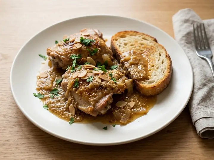 Catalan-Style Chicken with Almonds and Sherry