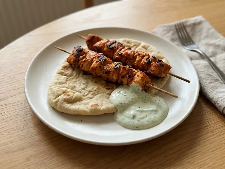 Chicken Tikka Skewers with Minted Yoghurt