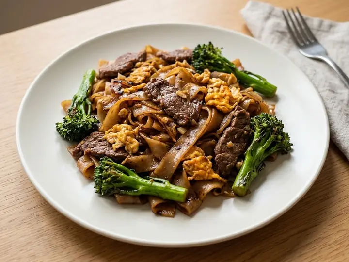 Thai-Style Pad See Ew with Beef