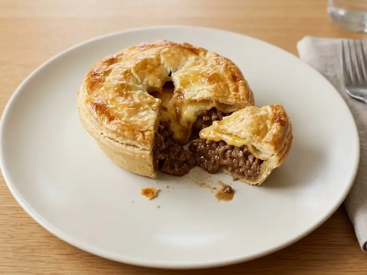 Kiwi-Style Mince and Cheese Pie