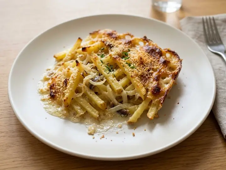 Swedish-Style Jansson's Frestelse Potato & Anchovy Gratin
