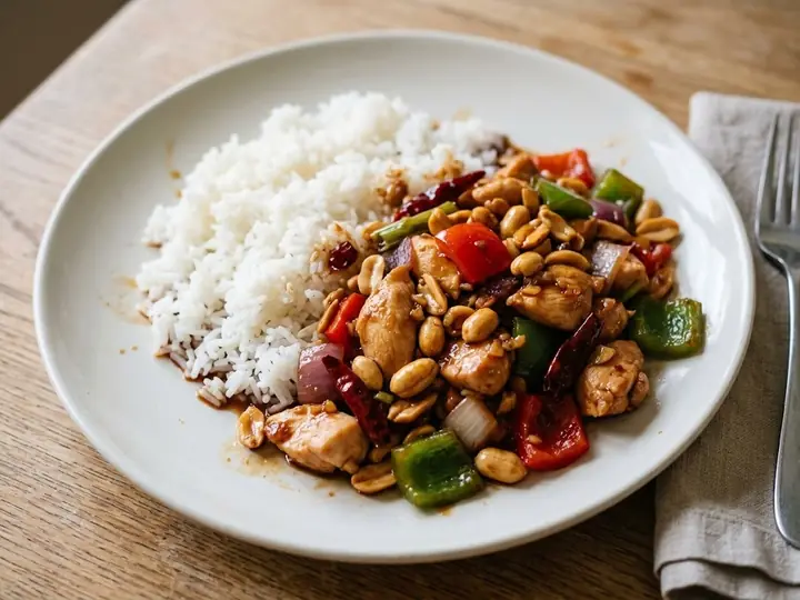 Kung Pao-Style Chicken with Peanuts